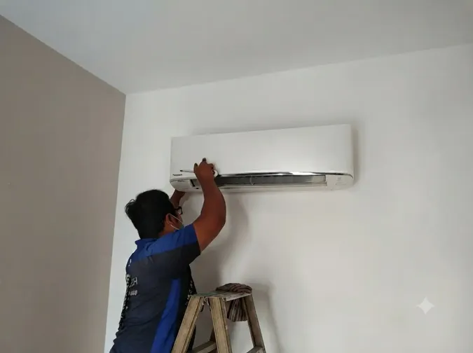 Air conditioner repair and maintenance project